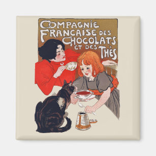 Íman Festa de Chocolate Francês Arte Steinlen