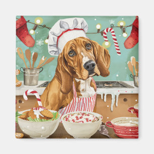 Íman Festa de Confeitaria do Coonhound: Natal Festivo