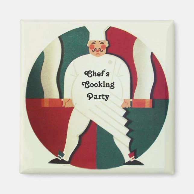 ÍMAN FESTA DE COZINHAR DO RESTAURANTE CHEF (Frente)