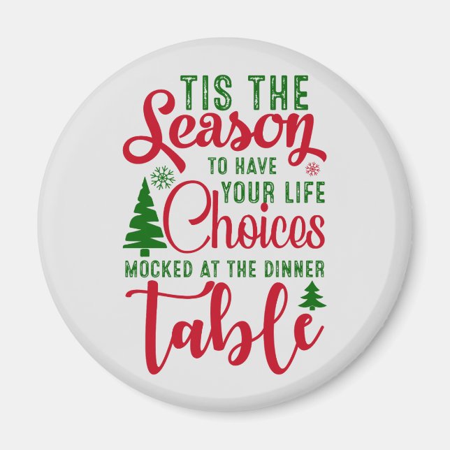 Íman Festa de design de Natal (Frente)