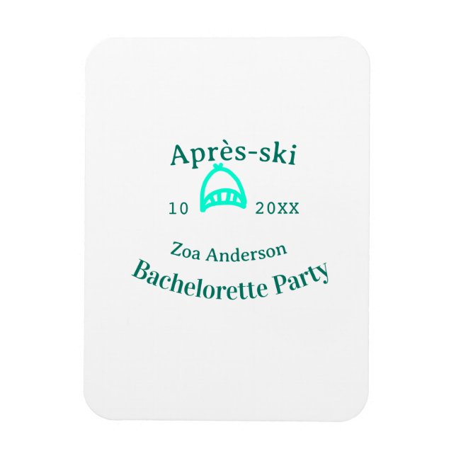 Íman festa de despedida de solteira après-ski chapéu tu (Vertical)