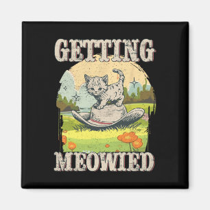 Íman Festa de Despedida de Solteira Meowdy Cowgirl Cowb