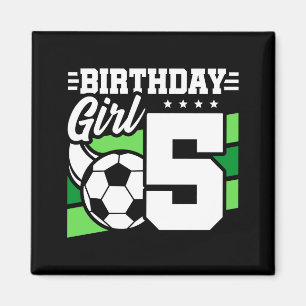 Íman Festa de Futebol de 5 Anos de Idade 5º Aniversário