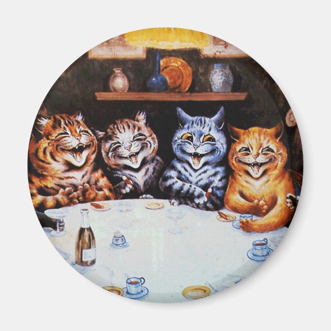Íman Festa de Janto Louis Wain Trabalho de arte (Frente)