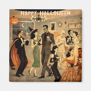 Íman Festa de Martini de Halloween dos Anos 40 com Esti