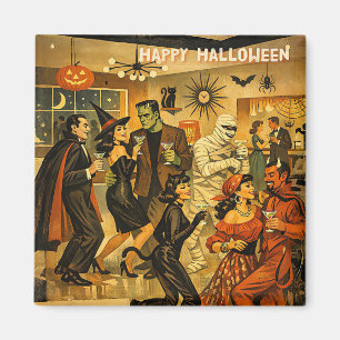 Íman Festa de Martini de Halloween dos Anos 50 no Estil