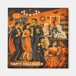 Íman Festa de Martini de Halloween no Estilo Moderno de