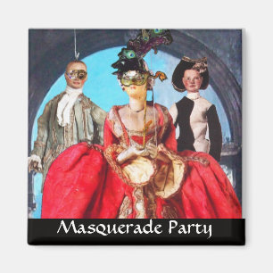 ÍMAN FESTA DE MASCARADA DE COSTUME ANTIGO ITALIANO