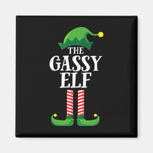 Íman Festa de Natal do Grupo Familiar Gassy Elf Matchin
