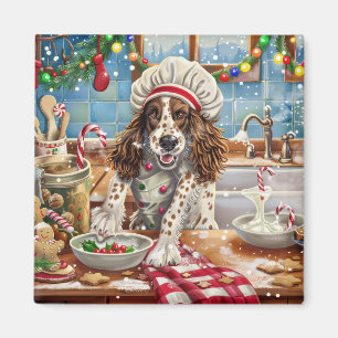 Íman Festa de Natal do Setter Inglês: Panificação Natal