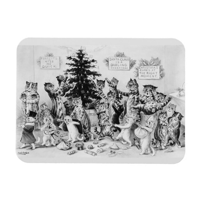 Íman Festa de Natal Louis Wain (Horizontal)