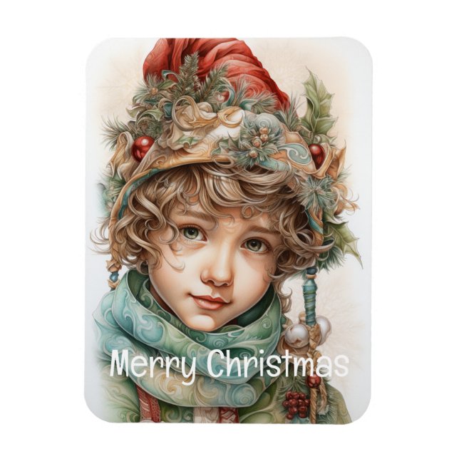 Íman Festa de Natal Personalizada 21 de 25 (Vertical)
