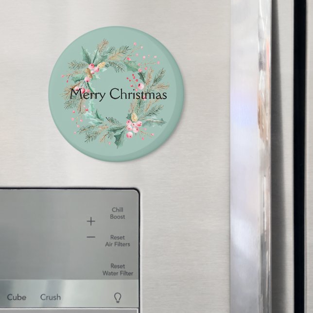 Íman Festa de Natal Rosa Verde (In Situ (Fridge))