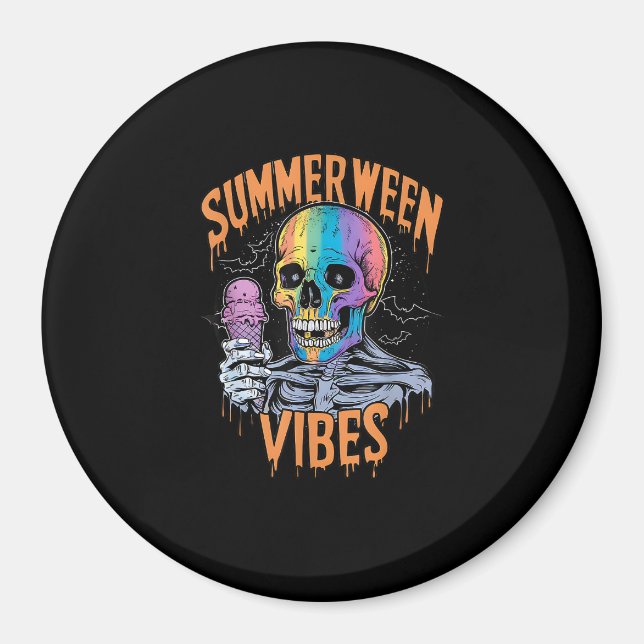 Íman Festa de Verão Fantasia Divertida Summerween (Frente)