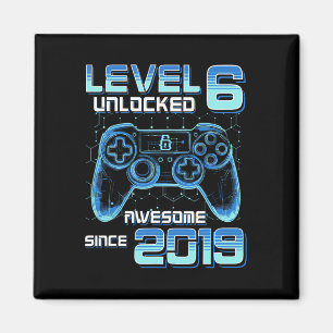 Íman Festa de Video Game Nível 6 Desbloqueado Aniversár