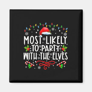 Íman Festa Divertida De Natal Mais Provável Para Festa 