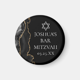 Íman Festa do Bar Mitzvah, de Agate Dourado Chic Black