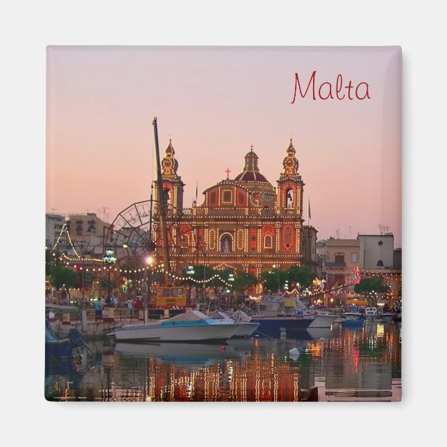 Íman Festa em Msida, vila em Malta (Frente)