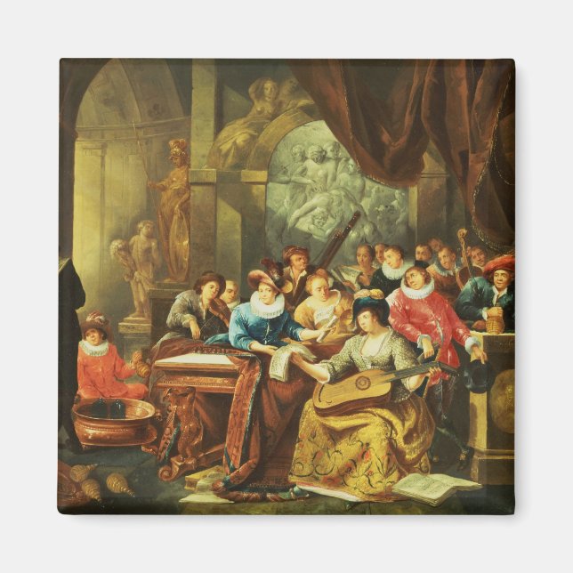 Íman Festa Musical em um Interior Palacial com (Frente)