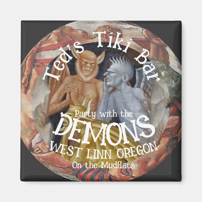 Íman Festa no Tiki Bar com os Demônios nas Planícies de (Frente)