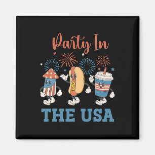 Íman Festa Nos Eua Em 4 De Julho, Festa Engraçada Usa S