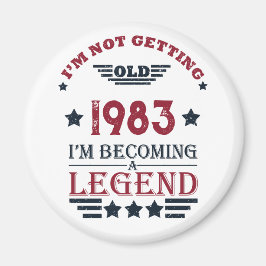 Íman Festa personalizada de aniversário de 40 anos de q