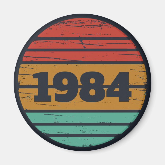 Íman Festa personalizada de aniversário de 40 anos de q (Frente)