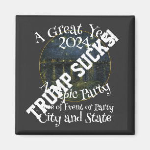 Íman Festa Surpresa do Jardim de Chá Trump 2024