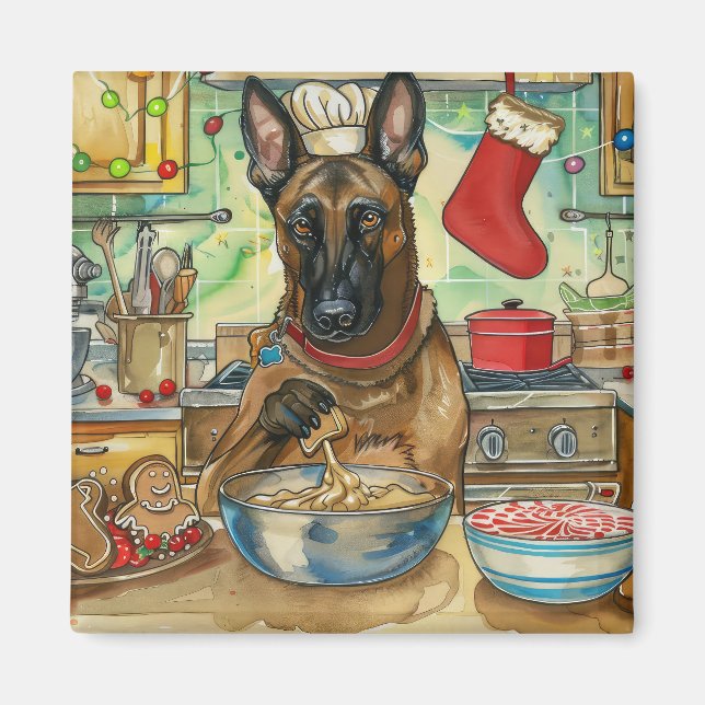 Íman Festas de Natal com Belgian Malinoi: Panificação F (Frente)