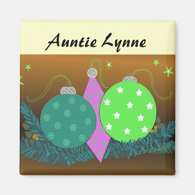 Íman Festivas Decorações de Natal Holanda (Frente)