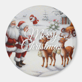 Íman Festive "Merry Christmas" Holiday Cheer Magnet