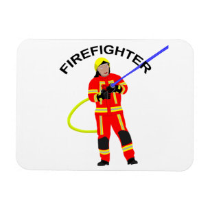 Íman Feuerwehrmann no estrondo Einsatzkleidung Magnet