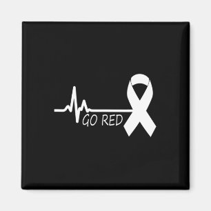 Íman Fevereiro da Heart Health Month American Heart Hea
