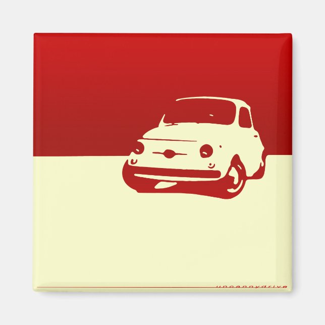 Íman Fiat 500, 1959 - Red on light (Frente)