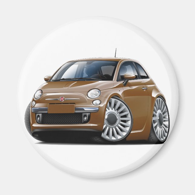 Íman Fiat 500 Brown Car (Frente)