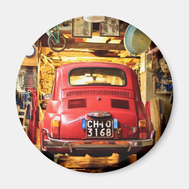 Íman Fiat 500 em Itália (Frente)