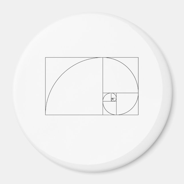 Íman Fibonacci Espiral (Frente)