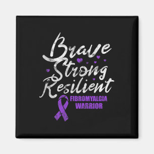 Íman Fibromialgia Brave Awarenes Fibro Resilientes Fort