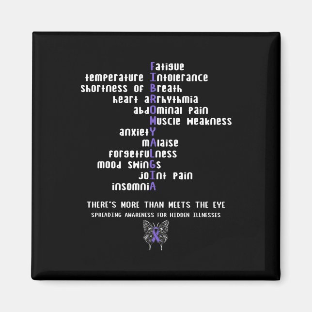 Íman Fibromialgia Consciência Doença Crônica Presente (Frente)