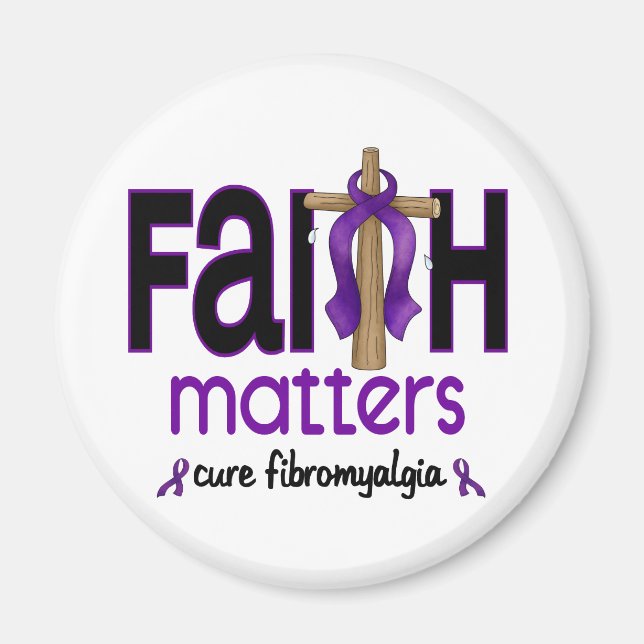 Íman Fibromialgia Faith Importa Cross 1 (Frente)
