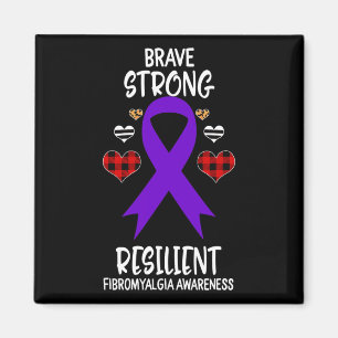 Íman Fibromialgia Resiliente e Corajosa Ribb