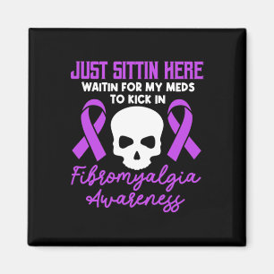 Íman Fibromialgia Sensibilização Fibro Guerreiro Roxo F