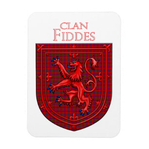 Íman Fiddes Tartan Scottish Xadrez Lion Rampant