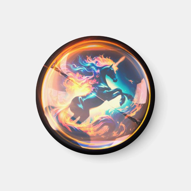 Íman Fiery Unicorn (Frente)