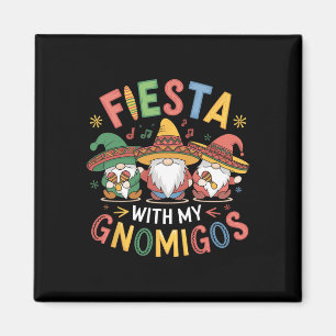 Íman Fiesta Com Meu Gnomigos Engraçado Cinco De Mayo De