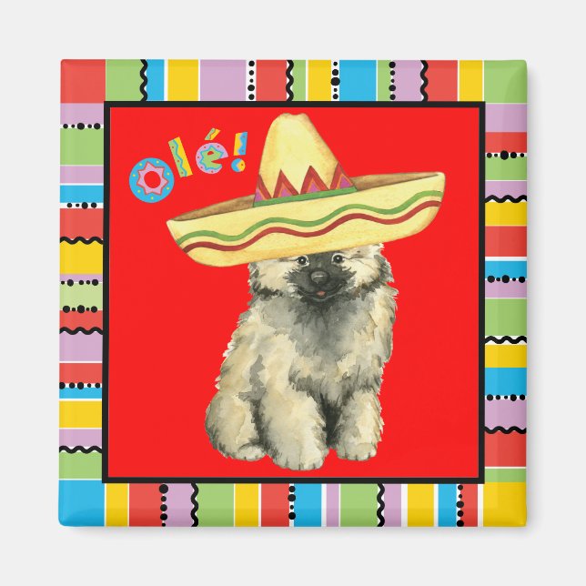 Íman Fiesta Keeshond (Frente)
