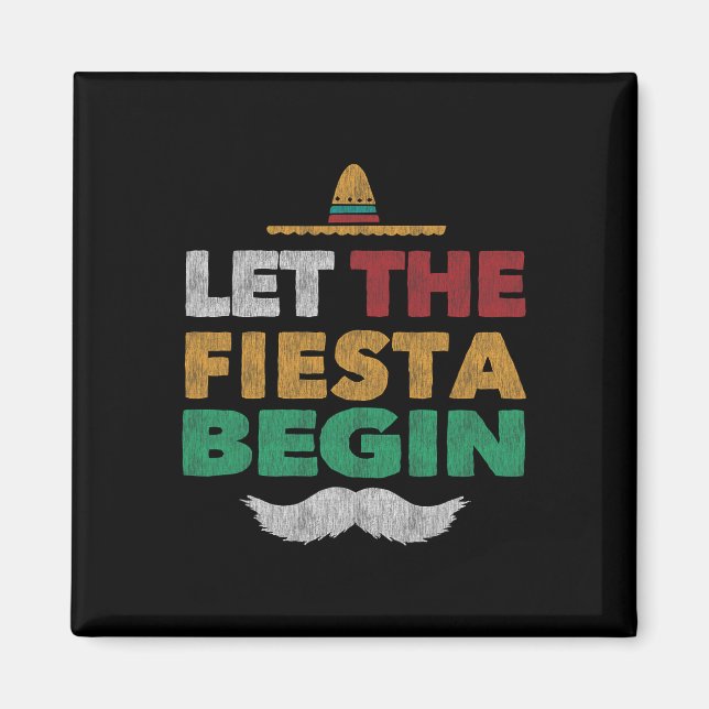 Íman Fiesta, Partido Mexicano Funny Cinco De Mayo (Frente)