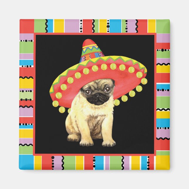 Íman Fiesta Pug (Frente)