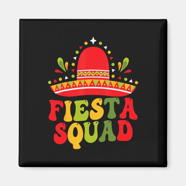 Íman Fiesta Squad Cinco De Mayo Family Matching Mexican (Frente)