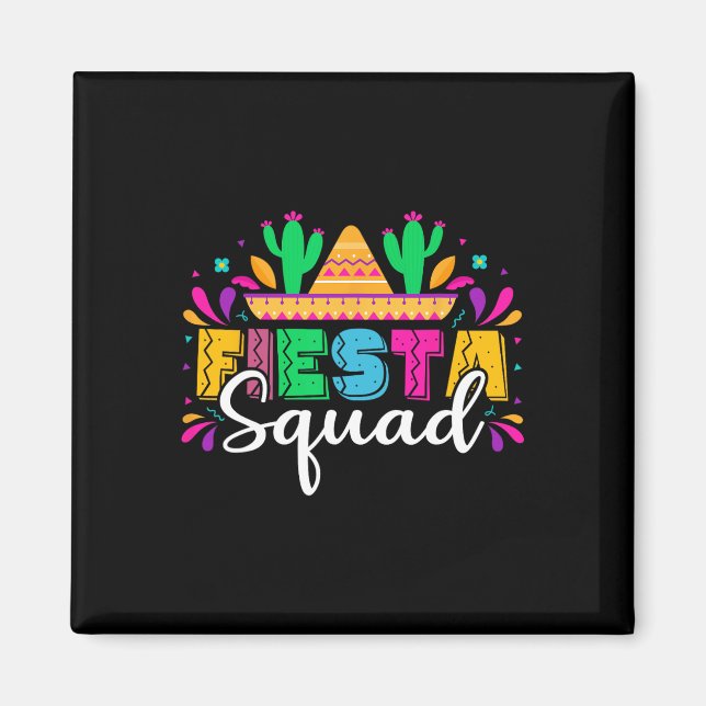 Íman Fiesta Squad Partido Mexicano Cinco De Mayo (Frente)